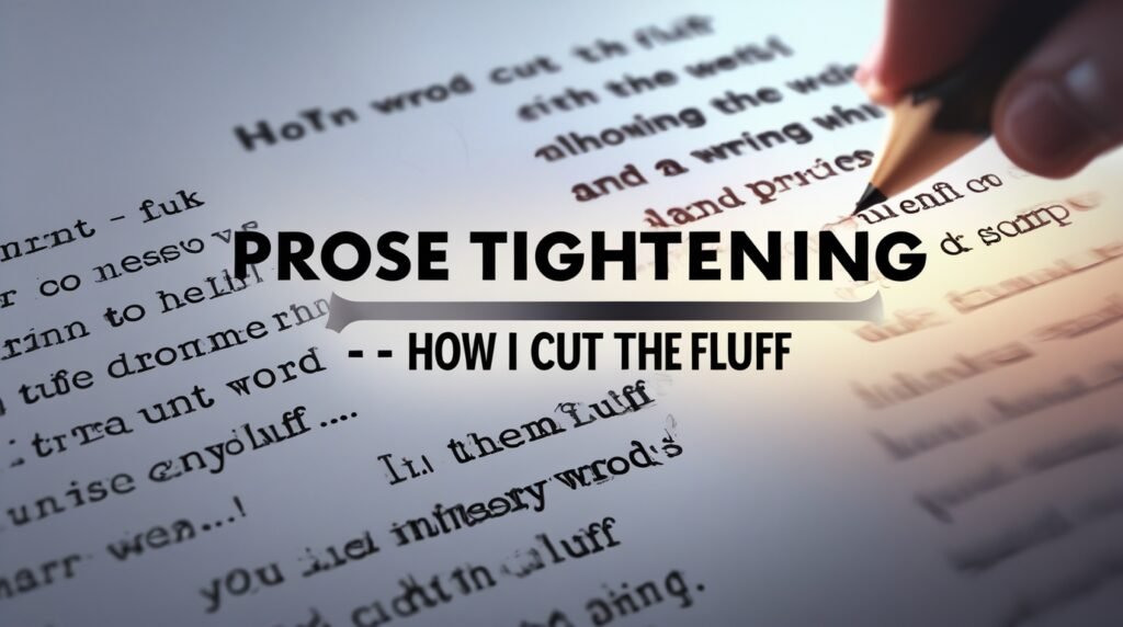 Prose Tightening - How I Cut the Fluff